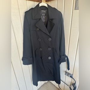 CLUB MANACO lightweight wool trench w/ lace bottom Shell is 100%wool